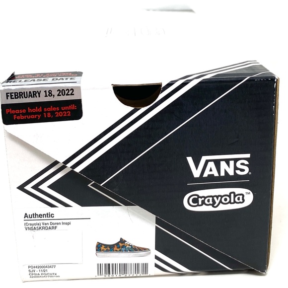 VANS Authentic Crayola Van Doren Men’s Low Top Canvas Sneakers Size VN0A5KRDARF - Picture 11 of 12
